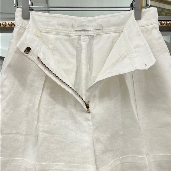Zimmermann Elegant White Women's Bermuda Shorts - Picture 6 of 8